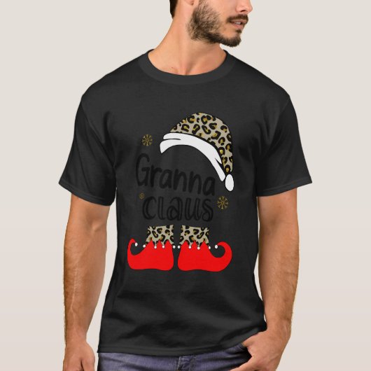 Granna Claus Kerstmis Gift T-shirt (Voorkant)