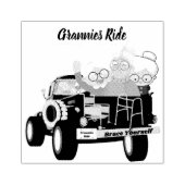 Grannies Ride Brace Yourself Rubber Stamp Rubberstempel (Afrduk)