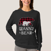 Granny Beer Kerstmis Pajama Red Pset Buffalo Fam T-shirt (Voorkant)