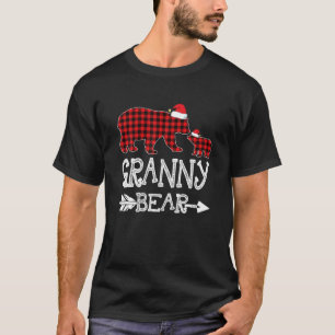 Granny Beer Kerstmis Pajama Red Pset Buffalo Fam T-shirt