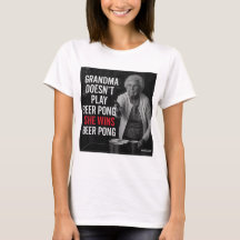 Granny Beer Pong, T-shirt