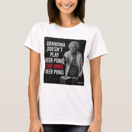 Granny Beer Pong, T-shirt