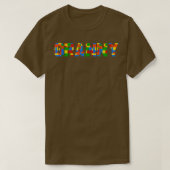 Granny Brick Builder Funny Blocks Master Builder T-shirt (Design voorkant)