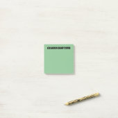 Granny Camp Retro Groene tekst Post-it® Notes (Op bureau)