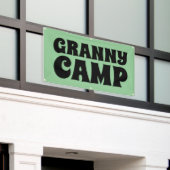 Granny Camp Retro Tekst Spandoek (Buitenkant Gebouw)