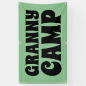 Granny Camp Retro Tekst Spandoek (Verticaal)