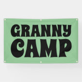 Granny Camp Retro Tekst Spandoek (Horizontaal)