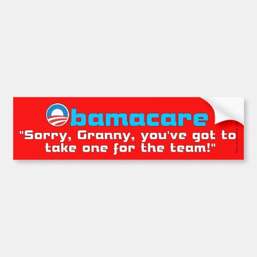 Granny Care Bumpersticker (Voorkant)