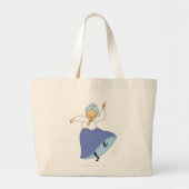 Granny Dancing - Color Grote Tote Bag (Voorkant)