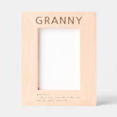 Granny Definition Laser geëtst Afbeelding Lijst Gegraveerde Lijstjes (Voorkant)