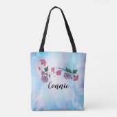Granny Dingen, Hummingbird en Flowers Canvas tas (Achterkant)