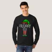 Granny Elf   Family Matching Group Christmas   Squ T-shirt (Voorkant volledig)