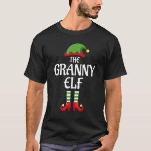 Granny Elf Family Matching Group Kerstmis T-shirt
