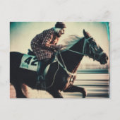 Granny en haar renpaard  Glitch Briefkaart (Voorkant)