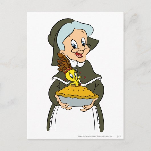 Granny en TWEETY™ Pie Briefkaart (Voorkant)