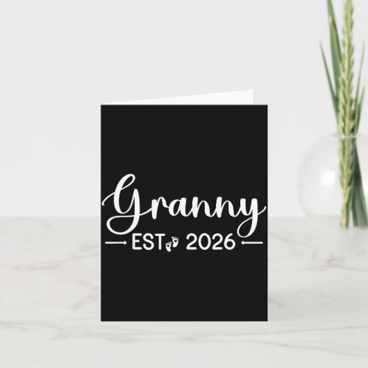 Granny Est 2026 New Matching Mother To Be 2026  Kaart (Voorkant)