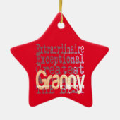 Granny Extraordinaire Keramisch Ornament (Achterkant)