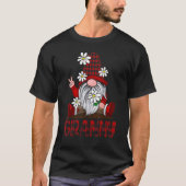 GRANNY Gnome with Daisy Flower Christmas Day T-shirt (Voorkant)