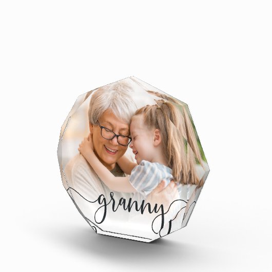 Granny | Grandma Script Overlay Fotoblokken (Rechts)