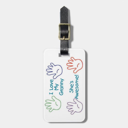 Granny Hands Bagagelabel (Voorkant verticaal)