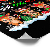 Granny houdt van haar Schattigee rendieren Xmas Gr Poster (Hoek)