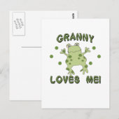 Granny houdt van me kikker briefkaart (Voorkant / Achterkant)