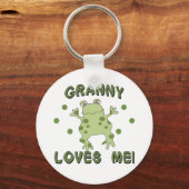 Granny houdt van me kikker sleutelhanger (Voorkant)