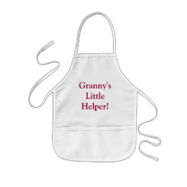Granny is Kleine Helper. kinder pron Schort