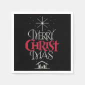 Granny Knit Religieuze Ugly Merry KerstSweater Servet (Voorkant)