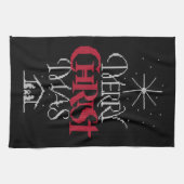 Granny Knit Religieuze Ugly Merry KerstSweater Theedoek (Horizontaal)