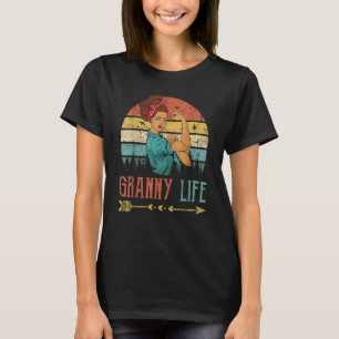 Granny Life Women Rosie Retro Decor Grandm T-shirt
