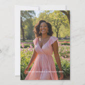 Granny Millennial Floral verjaardagsfeestje uitnod Kaart (Achterkant)