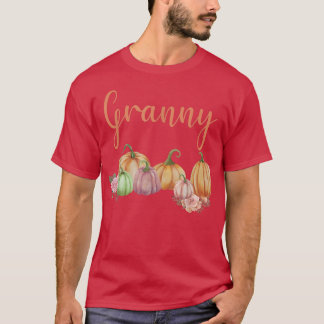 Granny of Little Pumpkin First Birthday Autumn Pum T-shirt