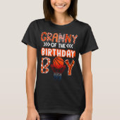 Granny Of The Birthday Boy Basketball Lover Matchi T-shirt (Voorkant)