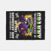 Granny Of The Birthday Boy Monster Truck Birthday Fleece Deken (Voorkant (Horizontaal))