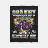 Granny Of The Birthday Boy Monster Truck Birthday Fleece Deken (Voorkant)