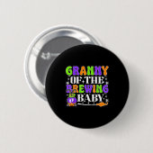 Granny Of The Brewing Baby Halloween Witch Baby Sh Ronde Button 5,7 Cm (Voorkant /achterkant)