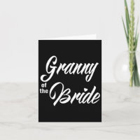 Granny of the Bride Wedding Party Matching Bridal