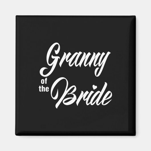 Granny of the Bride Wedding Party Matching Bridal Magneet (Voorkant)