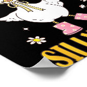 Granny Of The Silly Goose First Birthday Family Ma Poster (Hoek)