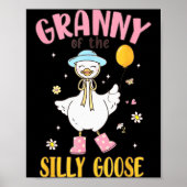 Granny Of The Silly Goose First Birthday Family Ma Poster (Voorkant)
