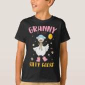 Granny Of The Silly Goose First Birthday Family Ma T-shirt (Voorkant)