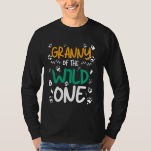 Granny of the Wild One Zoo Safari Animal Birthday T-shirt