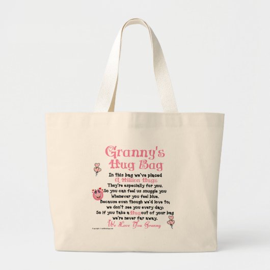 Granny Plural Grote Tote Bag (Voorkant)