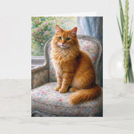 Granny’s Chair, Cat Blank Card Kaart