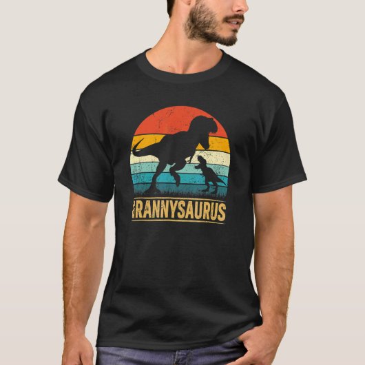 Granny Saurus Rex Dinosaur Grannysaurus Mother's T-shirt (Voorkant)