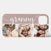 Granny Script Grandma Photo Collage Case-Mate iPhone Case (Achterkant (horizontaal))