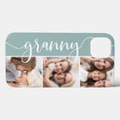 Granny Script Grandma Photo Collage Case-Mate iPhone Case (Achterkant (horizontaal))