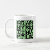 Granny Smith Appel, Kleur en Fruit Koffiemok (Links)