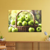 Granny Smith appels Canvas Afdruk (Insitu (Woonkamer))